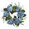 Nearly Natural Blue Hydrangea Spring Wreath, 24-Inch, Unlit
